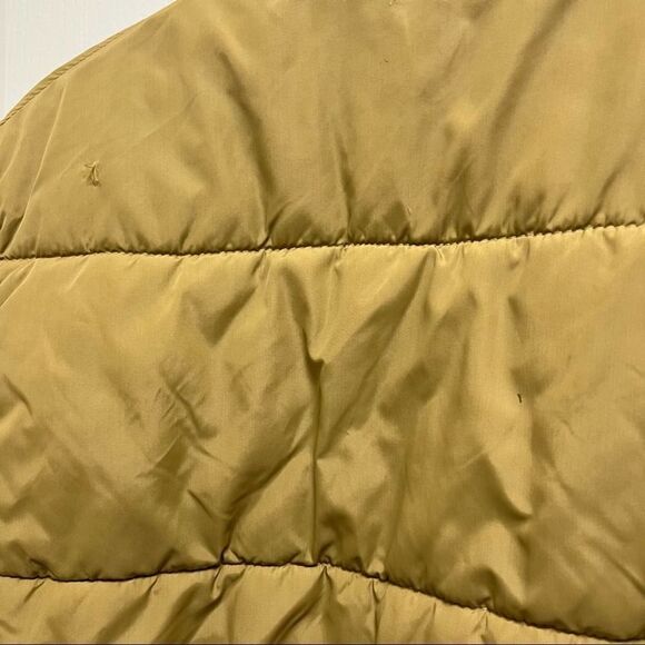 Vtg Tan Sears Winter Ski Puffer Coat Large Tall - Picture 8 of 8